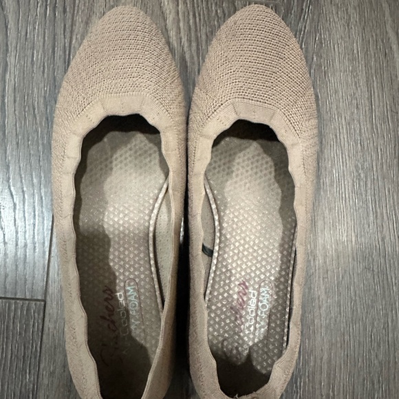 SKECHERS AIR COOLED MEMORY FOAM FLATS - SIZE 10 - TAUPE - Picture 3 of 3